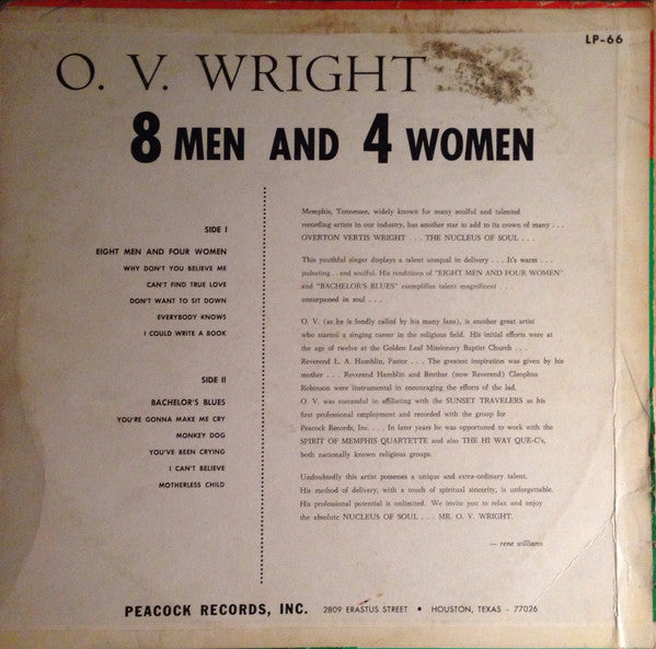 8 Men And 4 Women