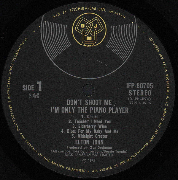 Don't Shoot Me I'm Only The Piano Player