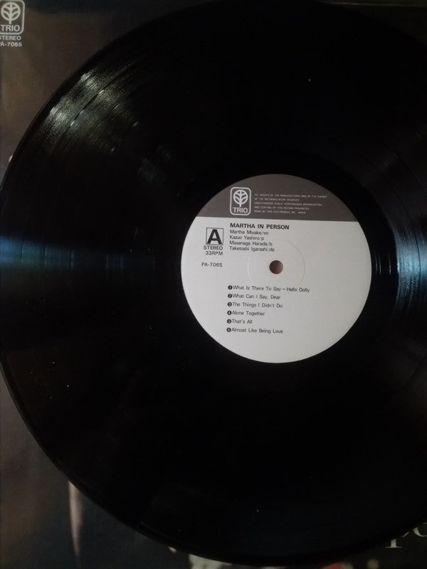 Release: Martha In Person-Vinyl-Japan-None-PA-7065-15479730