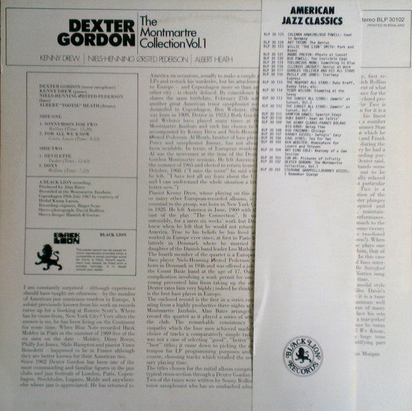 Release: The Montmartre Collection Vol. 1-Vinyl-UK & Europe-1981-BLP 30102-11522079
