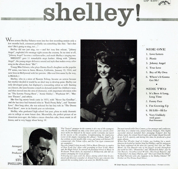 Release: Shelley!-Vinyl-US-None-CP 426-11243751