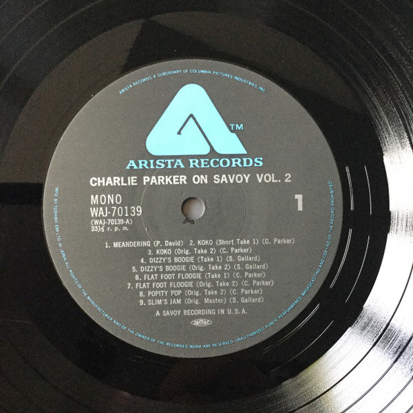 Release: Charlie Parker On Savoy Vol. 2-Vinyl-Japan-1977-WAJ-70139-14842275