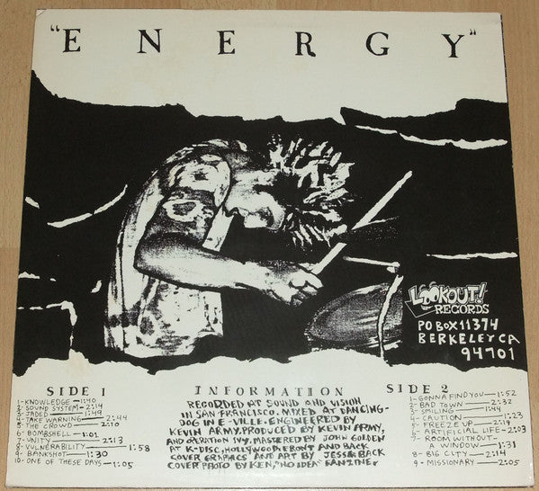 Release: Energy-Vinyl-US-None-LOOKOUT RECORDS #0000000000010, LOOKOUT! RECORDS #10, LOOKOUT #10-18723631