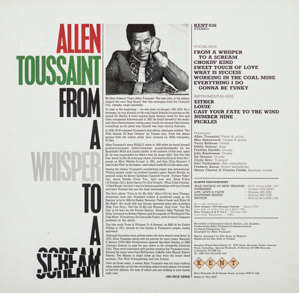 Master Release: Toussaint by Allen Toussaint