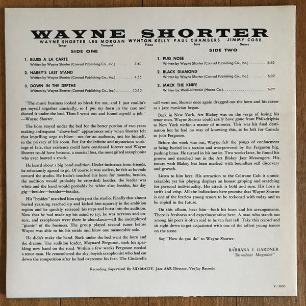 Release: Introducing Wayne Shorter-Vinyl-Japan-1977-ULS-1659-JY-13349988