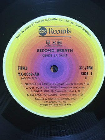 Release: Second Breath-Vinyl-Japan-1976-YX-8059-AB-14842581