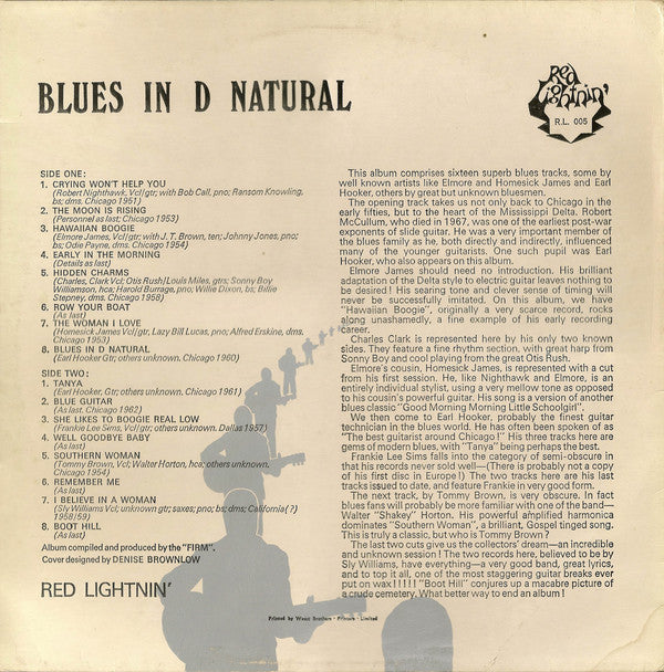 Master Release: Blues In D Natural by Various