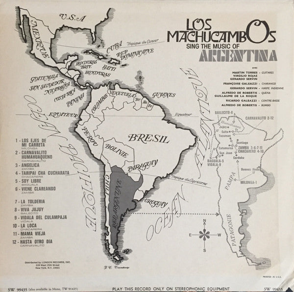 Master Release: Chantent l'Argentine by Los Machucambos