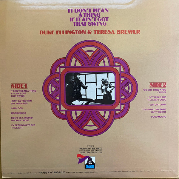 Master Release: It Don't Mean A Thing If It Ain't Got That Swing by Duke Ellington