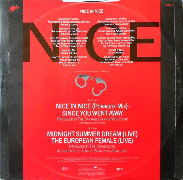 Release: Nice In Nice-Vinyl-UK & Europe-1986-650055 6, 650055-6-25381120