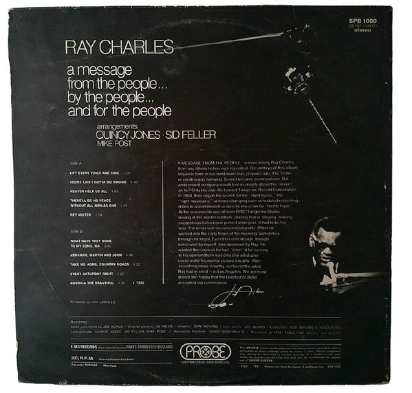 Release: A Message From The People-Vinyl-UK-1972-SPB 1060, 1E 062 ◦ 93417-27786786