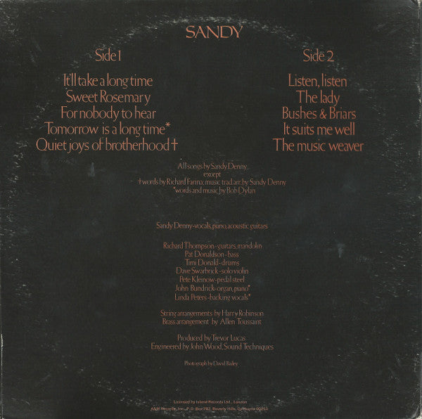 Master Release: Sandy by Sandy Denny
