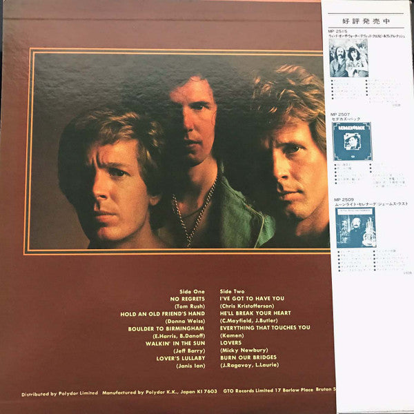 Release: No Regrets-Vinyl-Japan-1976-MW 2160-13559741