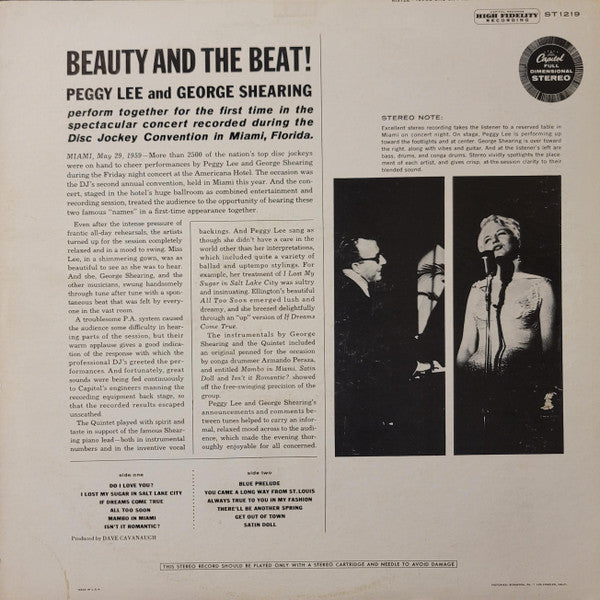 Release: Beauty And The Beat! (Recorded Live At The National Disc Jockey Convention In Miami, Florida)-Vinyl-US-1959-ST 1219, ST-1219-21160618