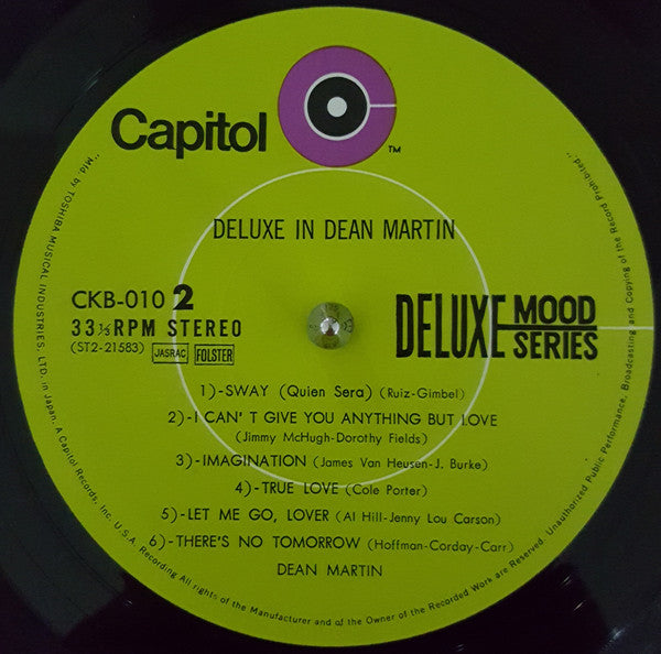 Deluxe In Dean Martin