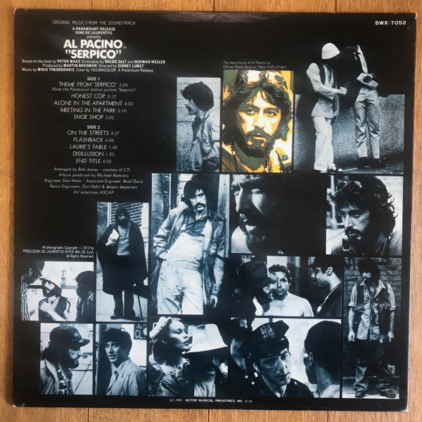 Release: Serpico (Original Music From The Soundtrack)-Vinyl-Japan-1974-SWX-7052-13474663