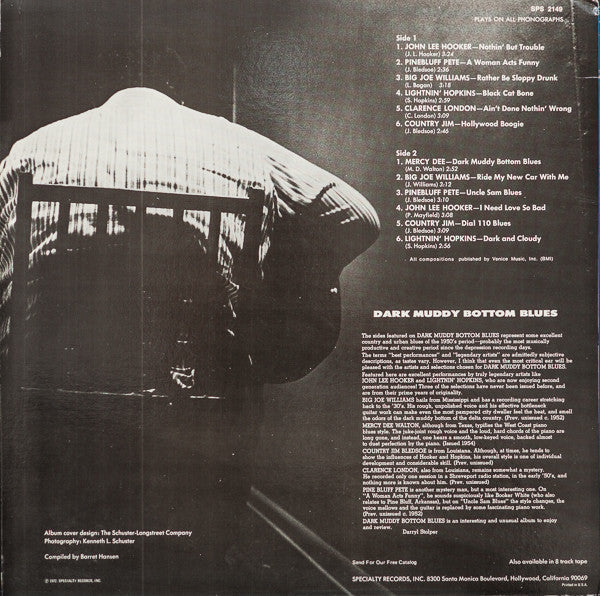 Master Release: Dark Muddy Bottom Blues by Various