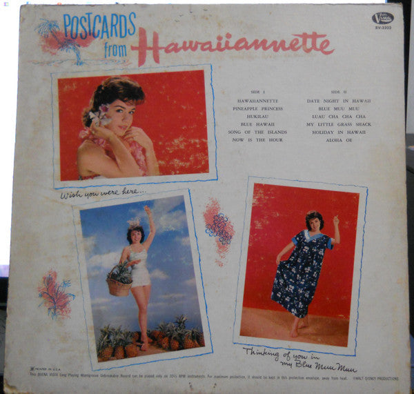 Master Release: Hawaiiannette - Annette Sings Songs Of Hawaii by Annette (7)