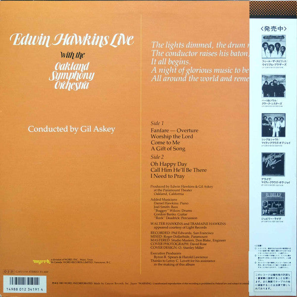 Edwin Hawkins Live With The Oakland Symphony Orchestra