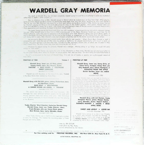 Master Release: Memorial Volume One by Wardell Gray