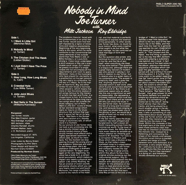 Release: Nobody In Mind-Vinyl-UK-1976-2310 760-13968561