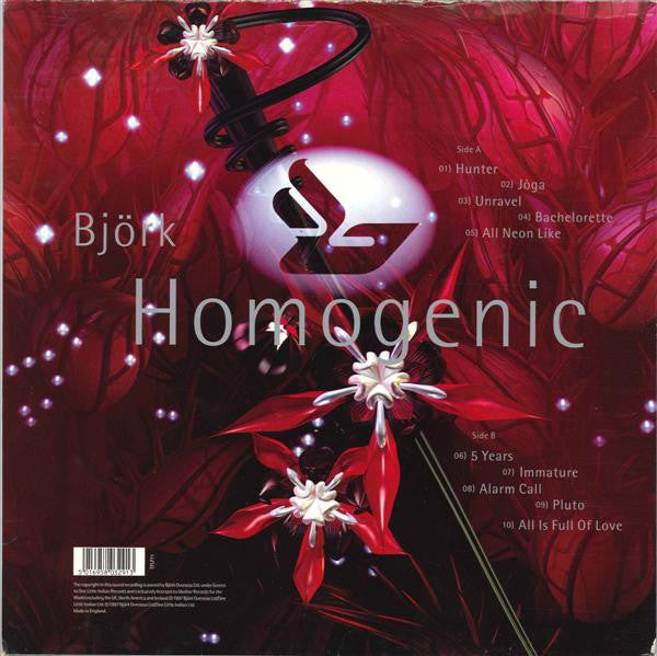 Release: Homogenic-Vinyl-UK-1997-TPLP71-74263