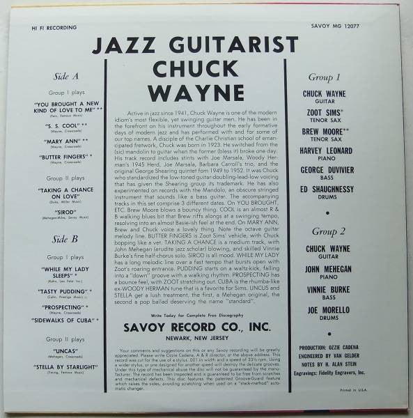 Release: The Jazz Guitarist-Vinyl-Japan-1985-MGJ-12077-7377964