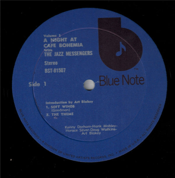 The Jazz Messengers At The Cafe Bohemia Volume 1