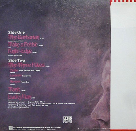 Release: Emerson, Lake & Palmer-Vinyl-Japan-1976-P-10111A-3667578