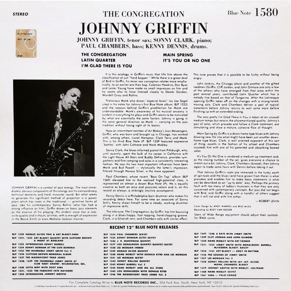Master Release: The Congregation by Johnny Griffin