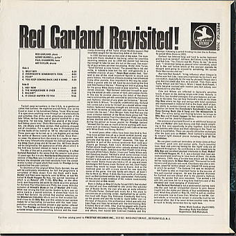 Release: Red Garland Revisited! -Vinyl-US-1969-PR 7658, PRST 7658-6537107