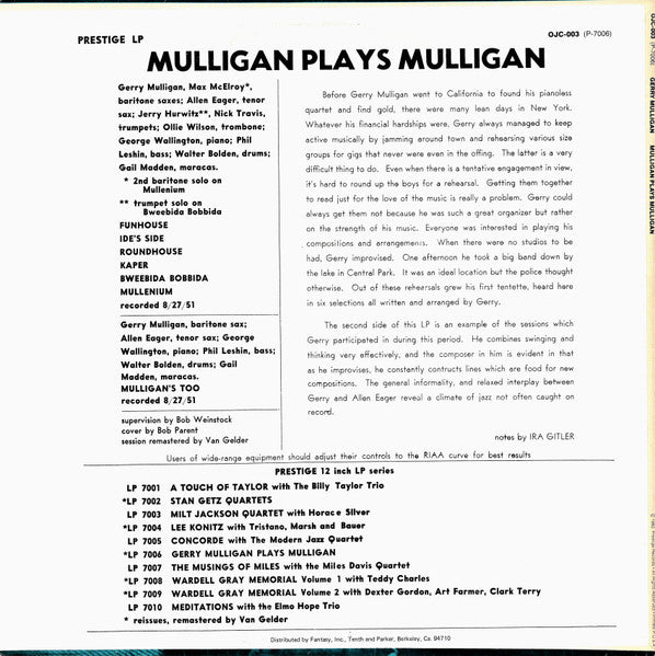 Mulligan Plays Mulligan