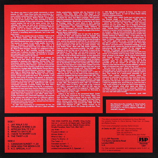 Release: Live In New York-Vinyl-UK-1985-1091-5040866
