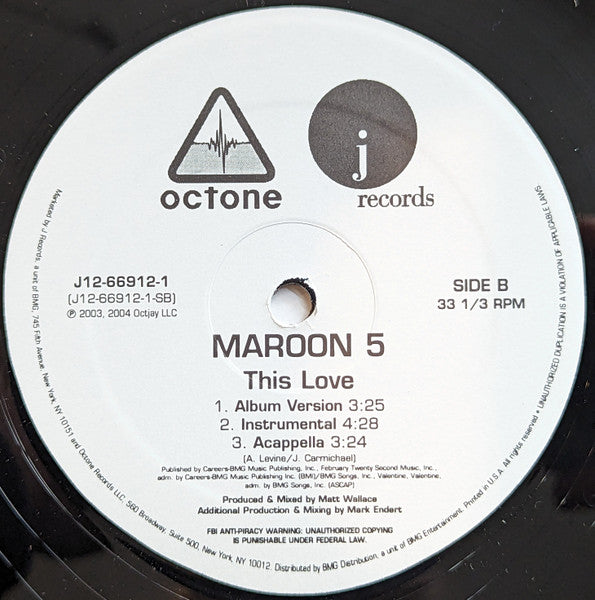 Release: This Love-Vinyl-US-2004-J12-66912-1, J12-66912-1-1514445