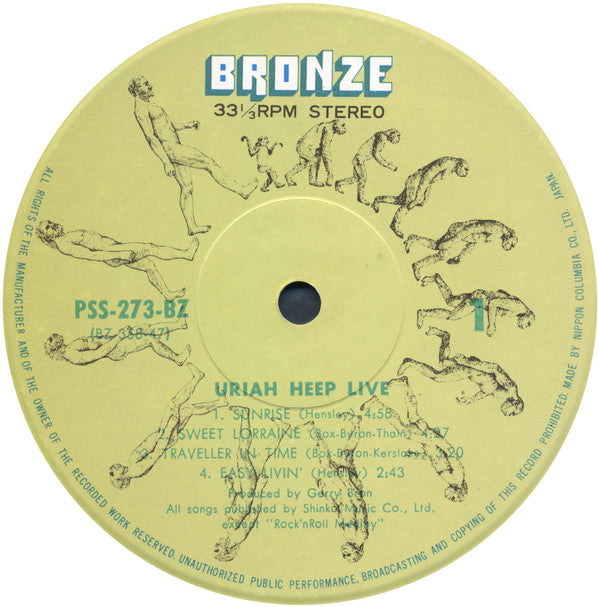 Release: Uriah Heep Live-Vinyl-Japan-1973-PSS-273~4-BZ-4413552