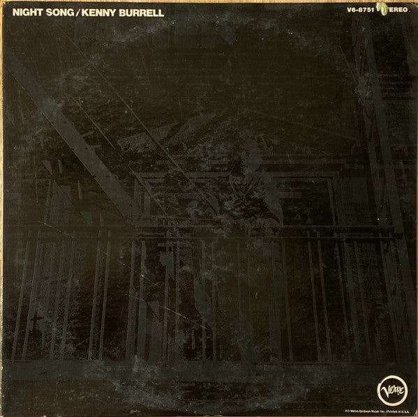 Master Release: Night Song by Kenny Burrell