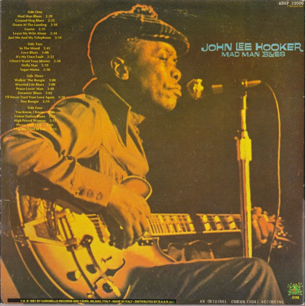 Master Release: Mad Man Blues by John Lee Hooker