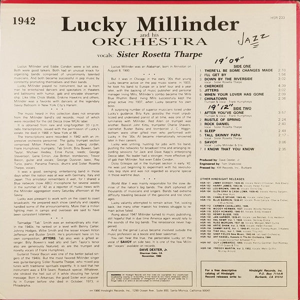 Master Release: The Uncollected Lucky Millinder, 1942 by Lucky Millinder And His Orchestra