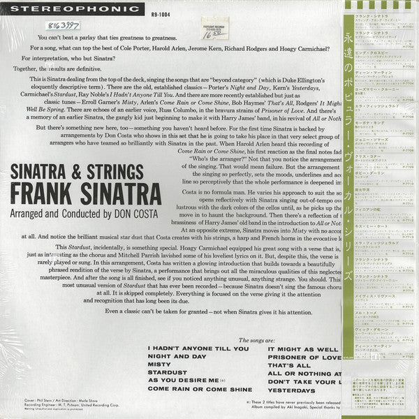 Sinatra & Strings