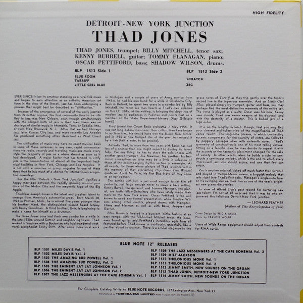 Master Release: Detroit-New York Junction by Thad Jones