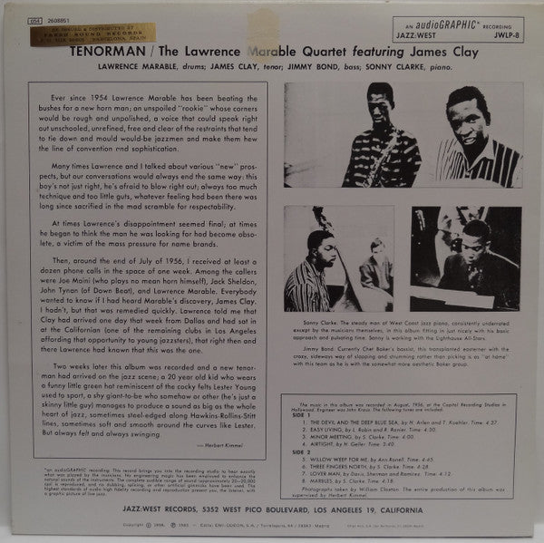 Release: Tenorman-Vinyl-Spain-1985-054 2608851-4494871