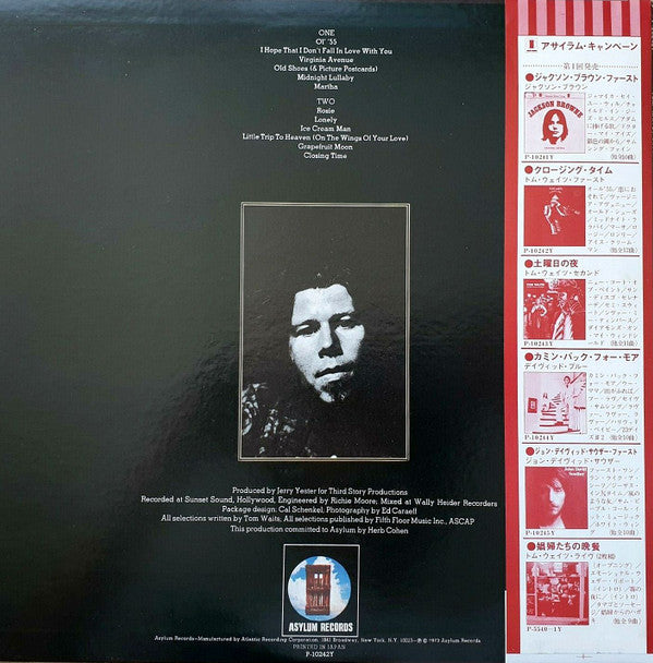 Release: Closing Time-Vinyl-Japan-1976-P-10242Y-5635098