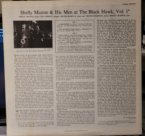 Release: At The Black Hawk Vol. 1-Vinyl-US-None-S 7577-7189473