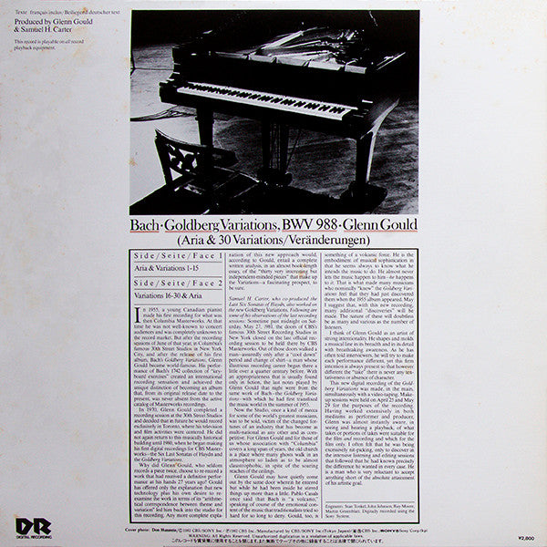The Goldberg Variations