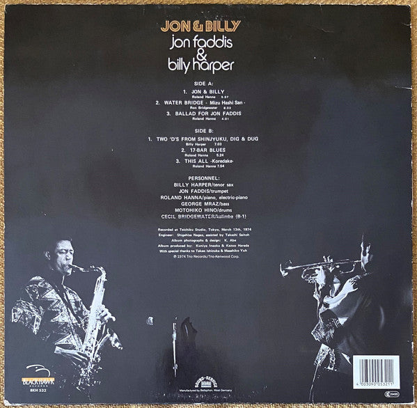 Release: Jon & Billy-Vinyl-Germany-1987-BKH 532-3682439