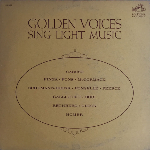 Release: Golden Voices Sing Light Music-Vinyl-US-1962-LM-2627-7918994