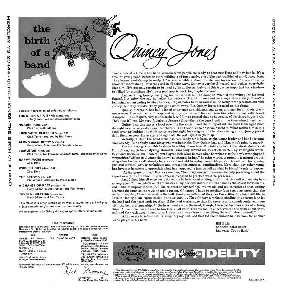 Release: The Birth Of A Band-Vinyl-US-1959-MG 20444, MG-20444-3395506