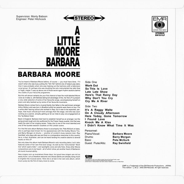 Release: A Little Moore Barbara-Vinyl-Japan-2002-EM1031LP-7919444