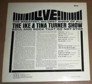 Release: Live • The Ike & Tina Turner Show-Vinyl-UK-1985-ED 152-3594007