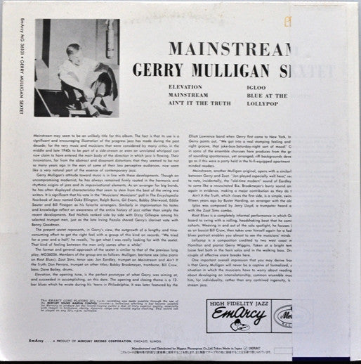 Release: Mainstream Of Jazz-Vinyl-Japan-1984-195J-34(M), 195J-34-2832970